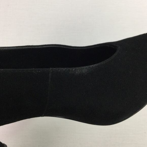 Michael Michael Kors Suede Pointed Toe Chunky Block Heel Slip On Shoe Size 6M - Picture 11 of 13